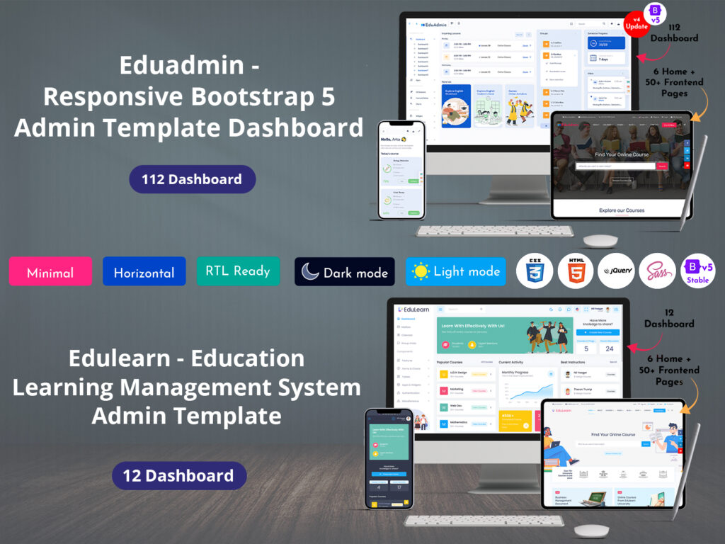 LMS Dashboard Admin Template