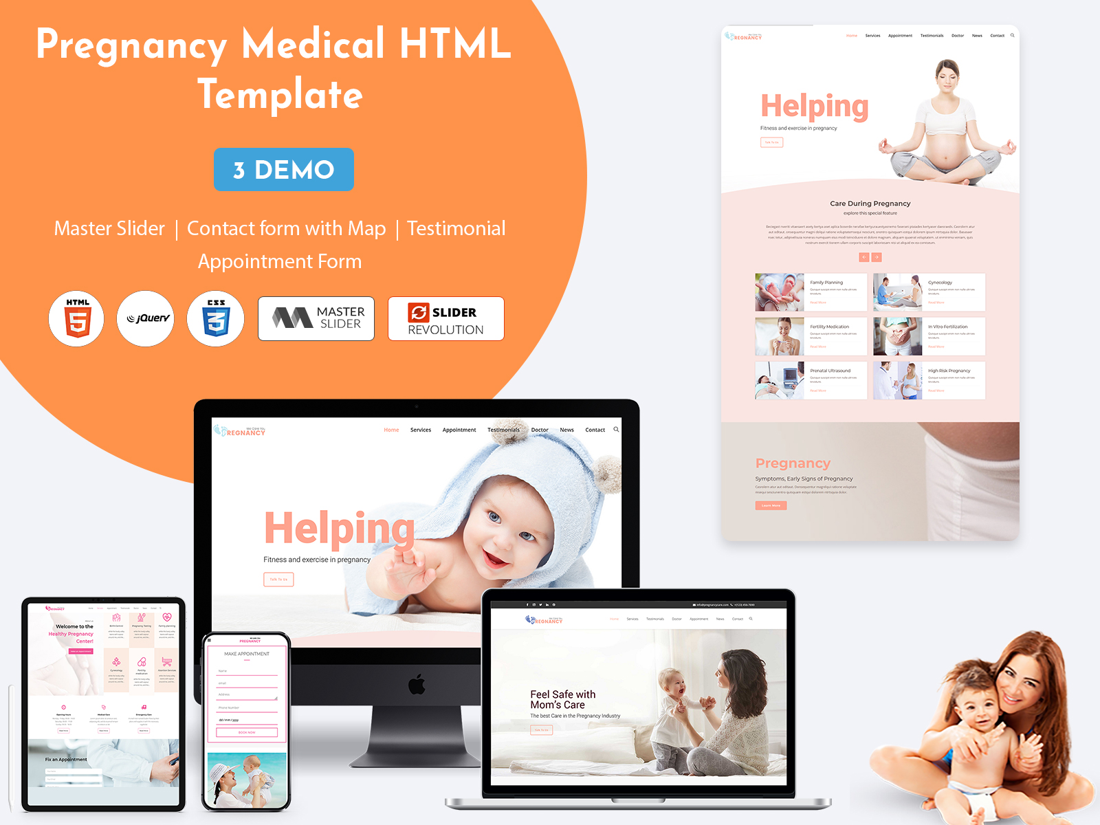 Pregnancy Medical HTML Template