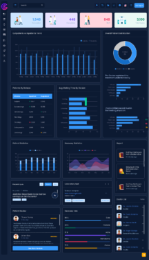 CRMI LTR Mini Sidebar Dark Hospital Dashboard- 1 - MultiPurpose Themes
