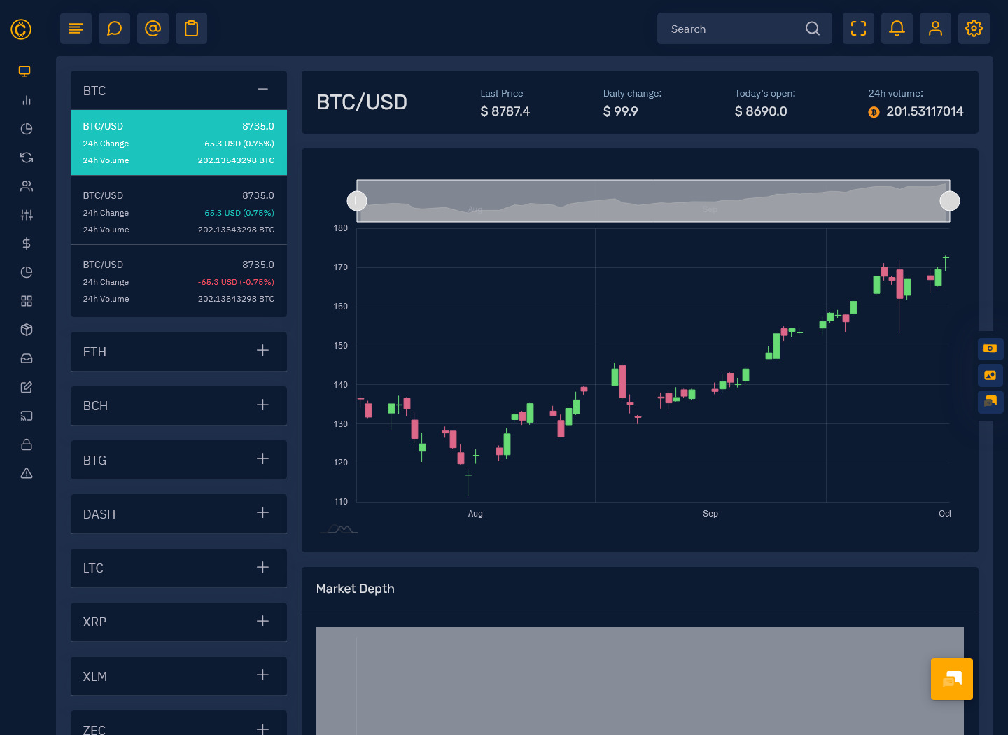 Cryptocurrency Dashboard Admin Template