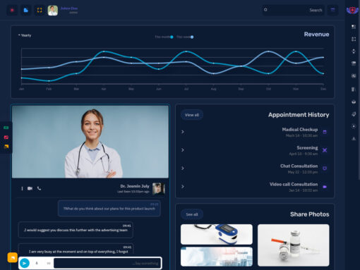 mini dark sidebar hospital dash 2 RTL - MultiPurpose Themes