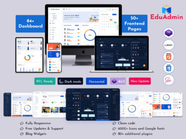 Eduadmin Admin Dashboard 41 Multipurpose Themes