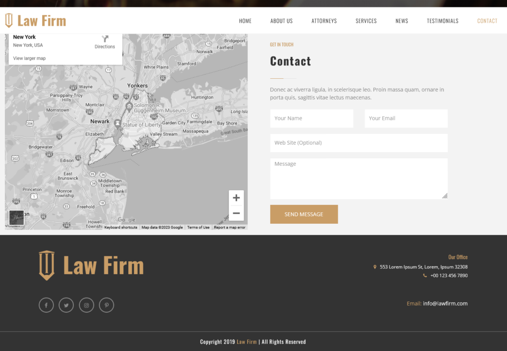 Legal Responsive HTML Template - Law Firm HTML Template