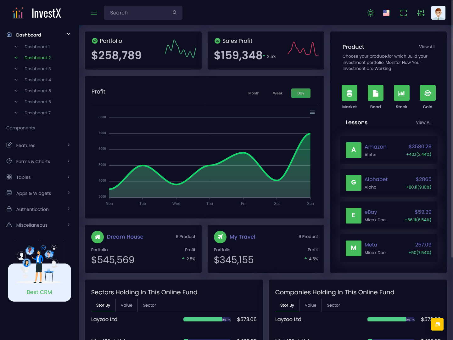 Investment Admin Template 
