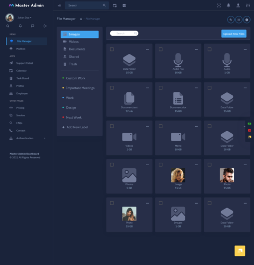 File Texture Manager FILE MANAGER - MultiPurpose Themes