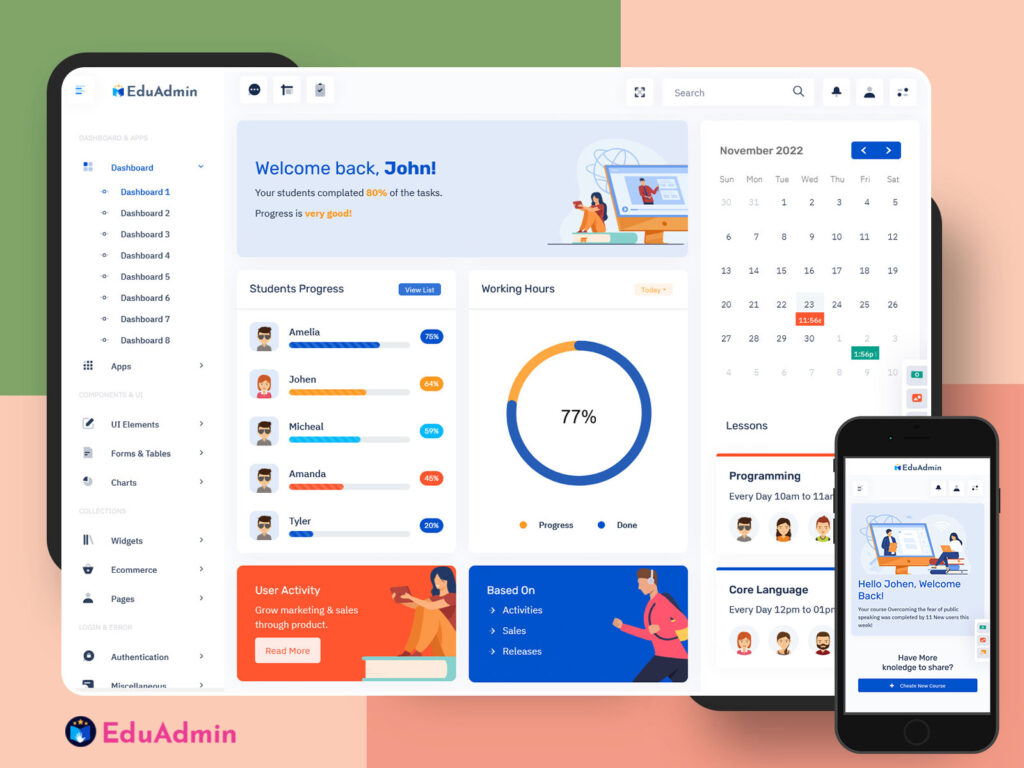 Education-Admin-Template - MultiPurpose Themes