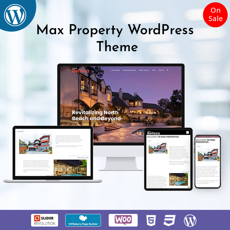 Responsive WordPress Themes For Max-Property