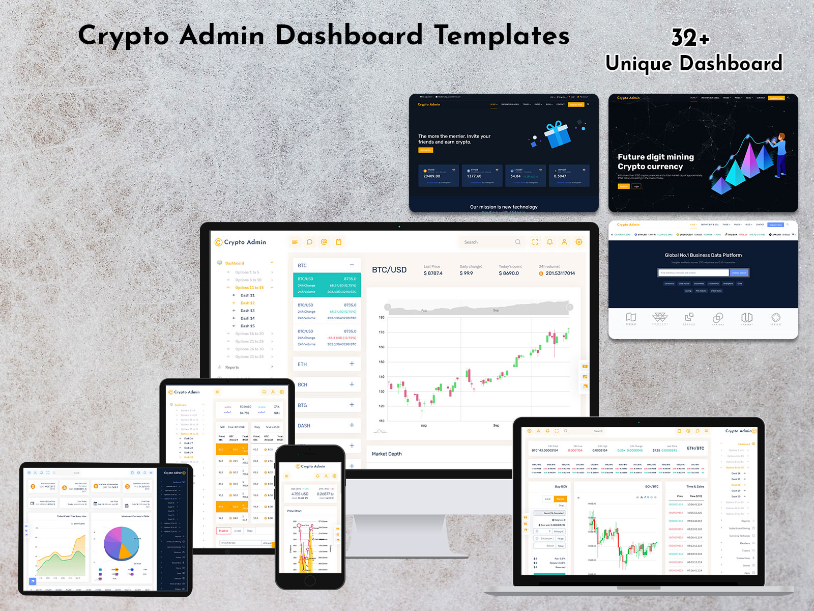 Cryptocurrency Management Dashboard