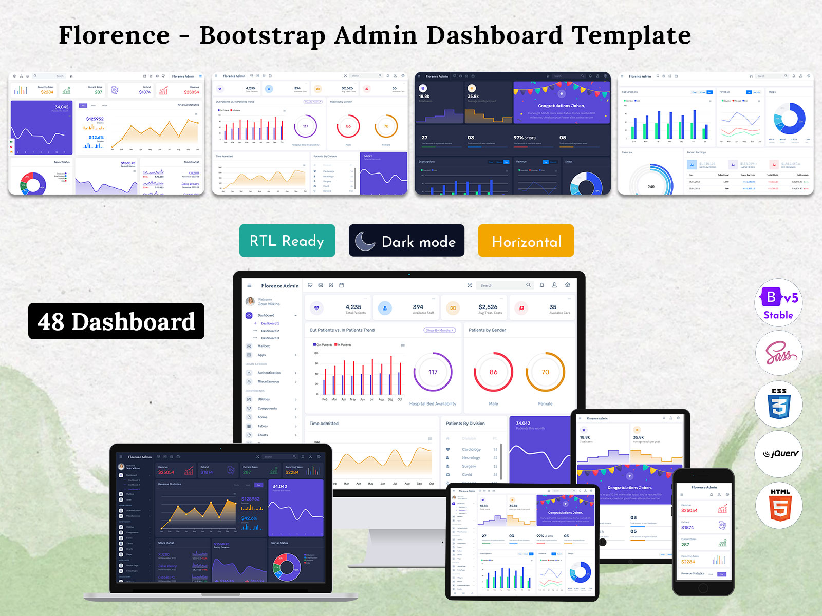 Bootstrap 5 Admin Dashboard
