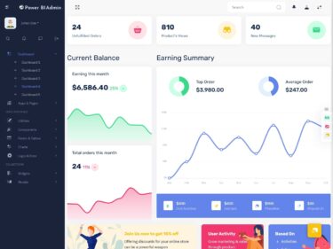 Build your Business Project with Power BI Dashboard Template - Power Bi