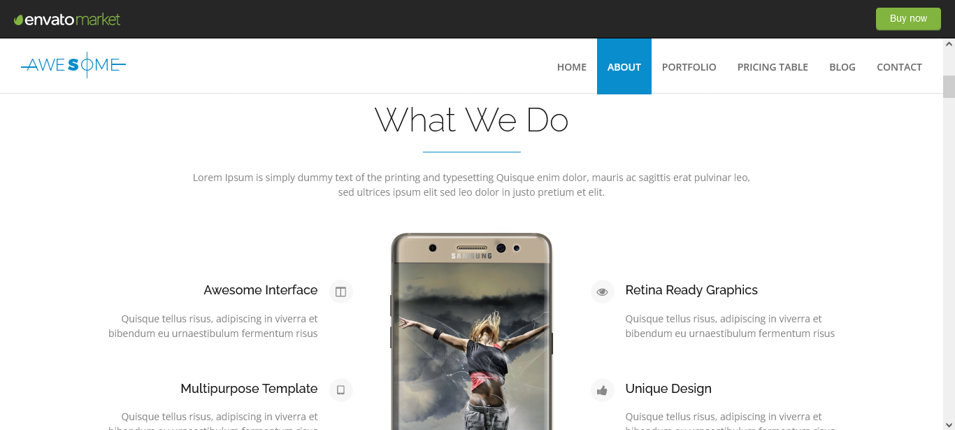Bootstrap HTML Template