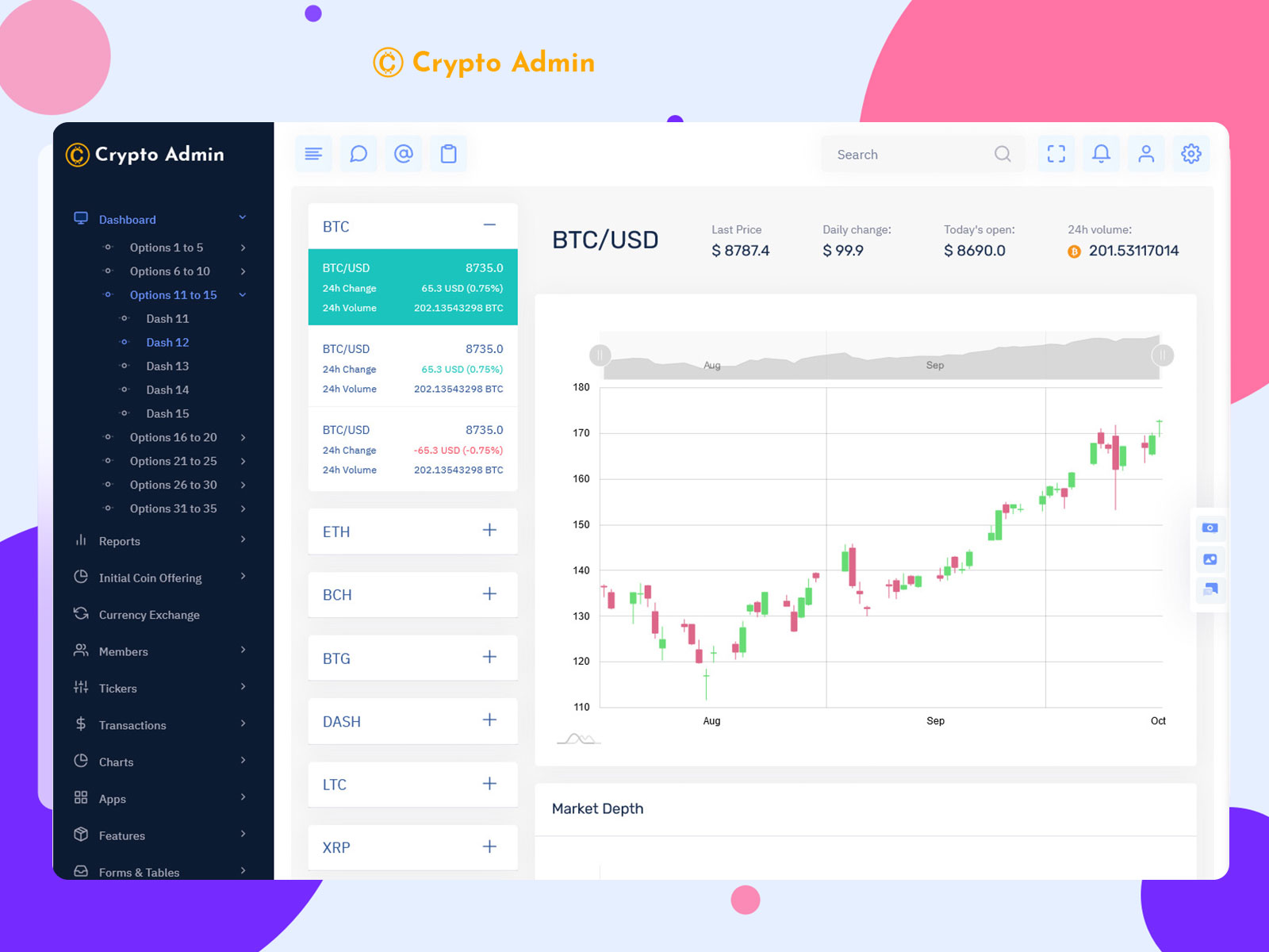 Cryptocurrency Bootstrap Templates