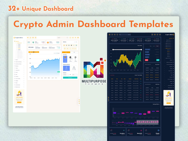 Cryptocurrency Admin Template