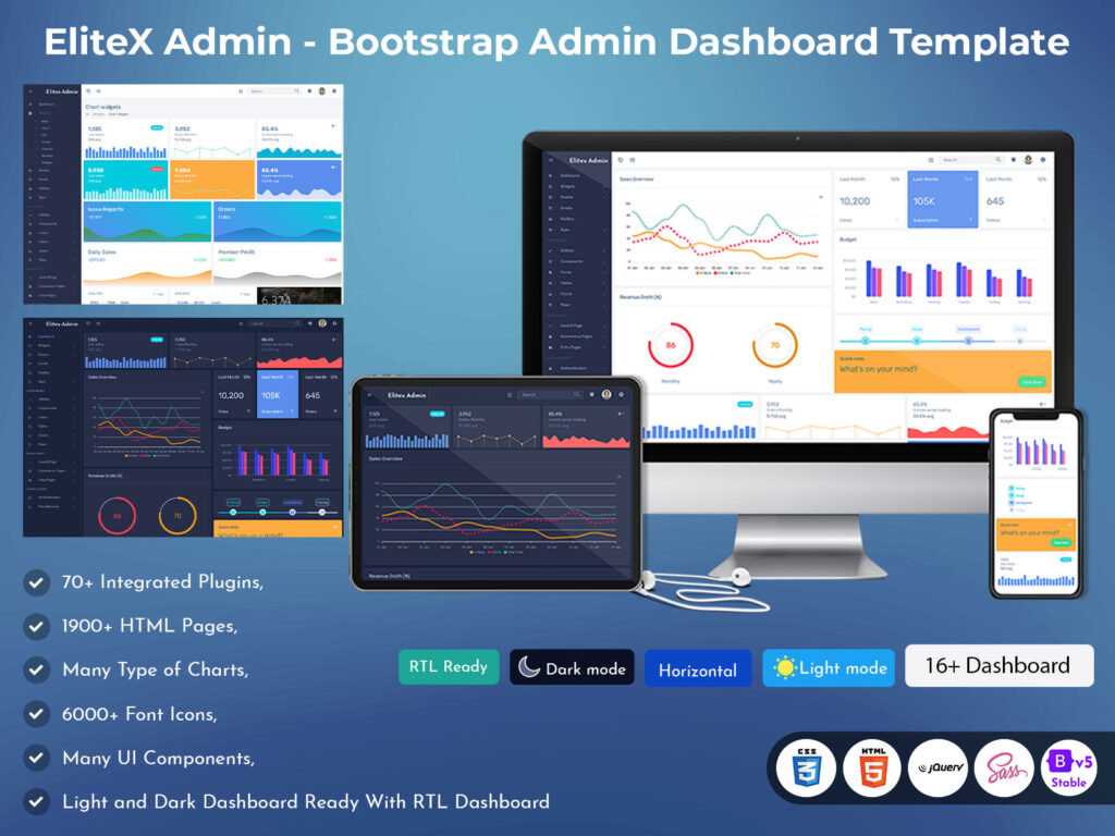 Dashboard Admin Template - MultiPurpose Themes