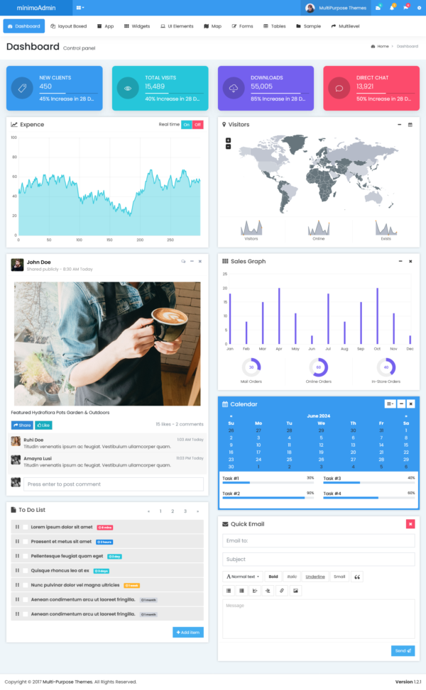Minimo Pro Premium Admin Template: The Ultimate Dashboard for Web ...
