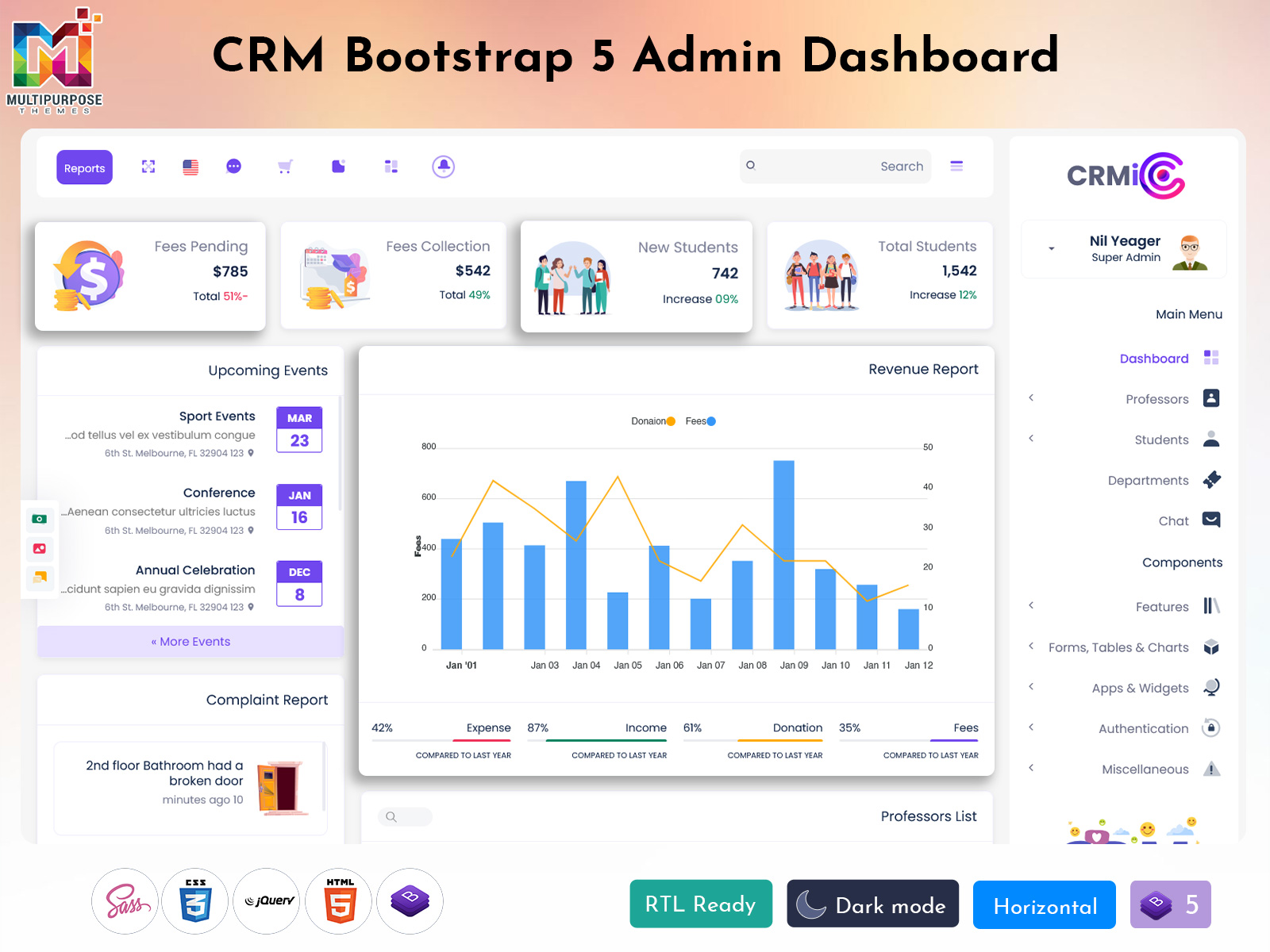 CRM Dashboard