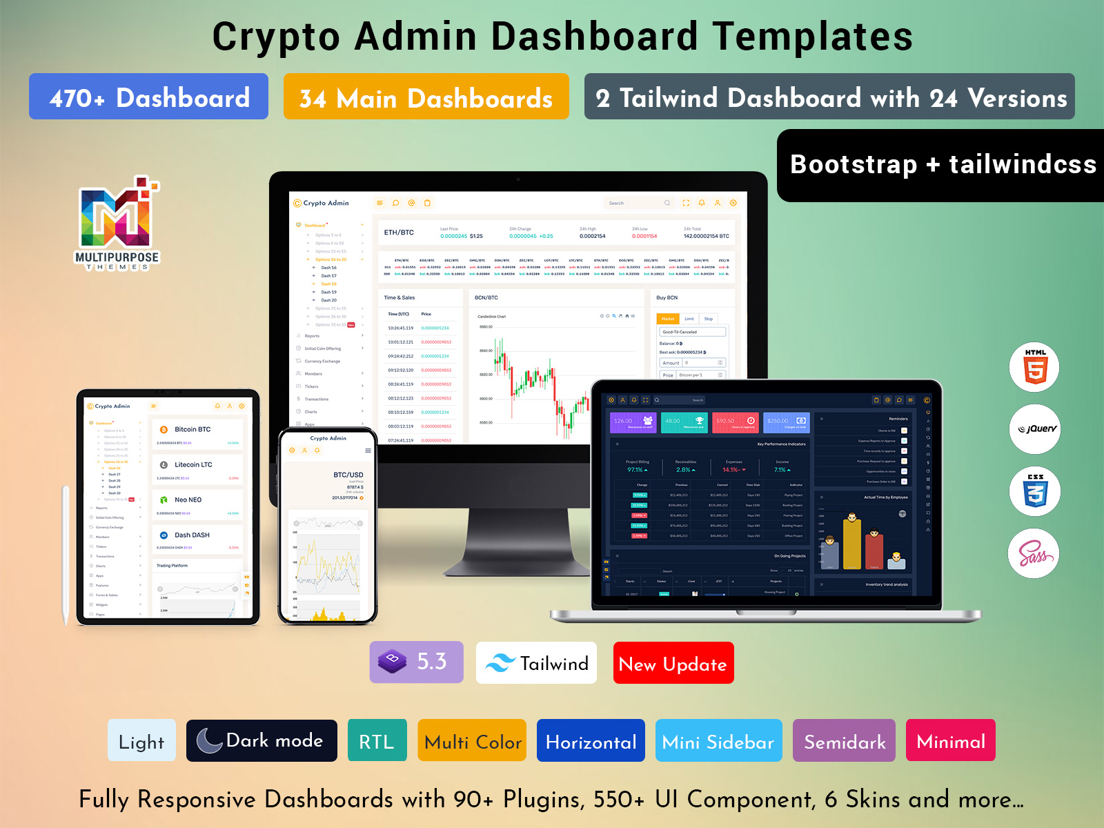 Ethereum Admin Template