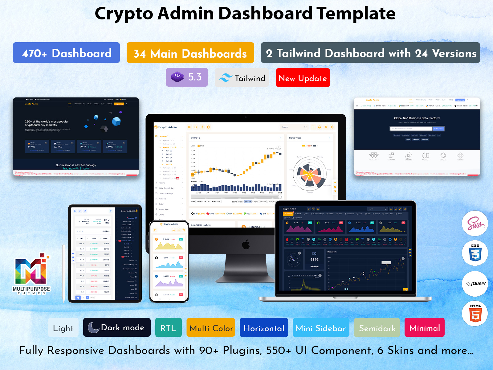 Bitcoin Admin Template