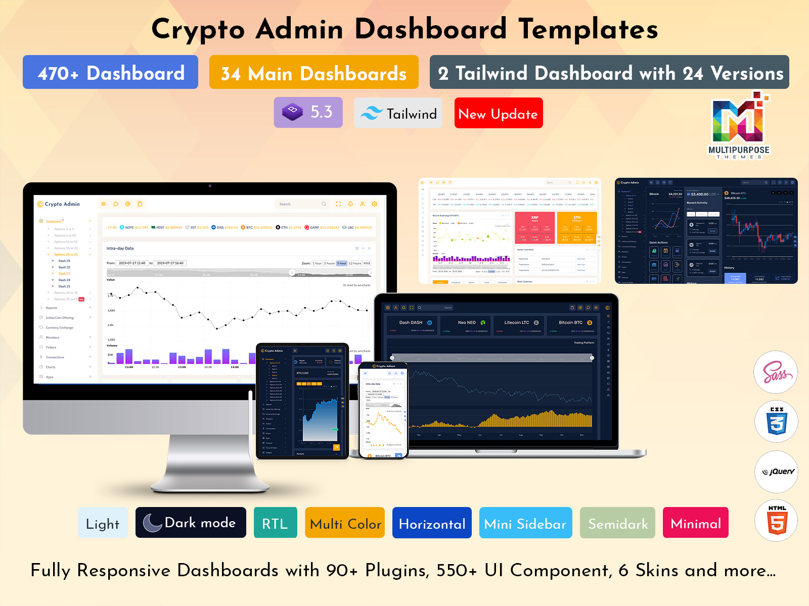 Bitcoin Admin Template