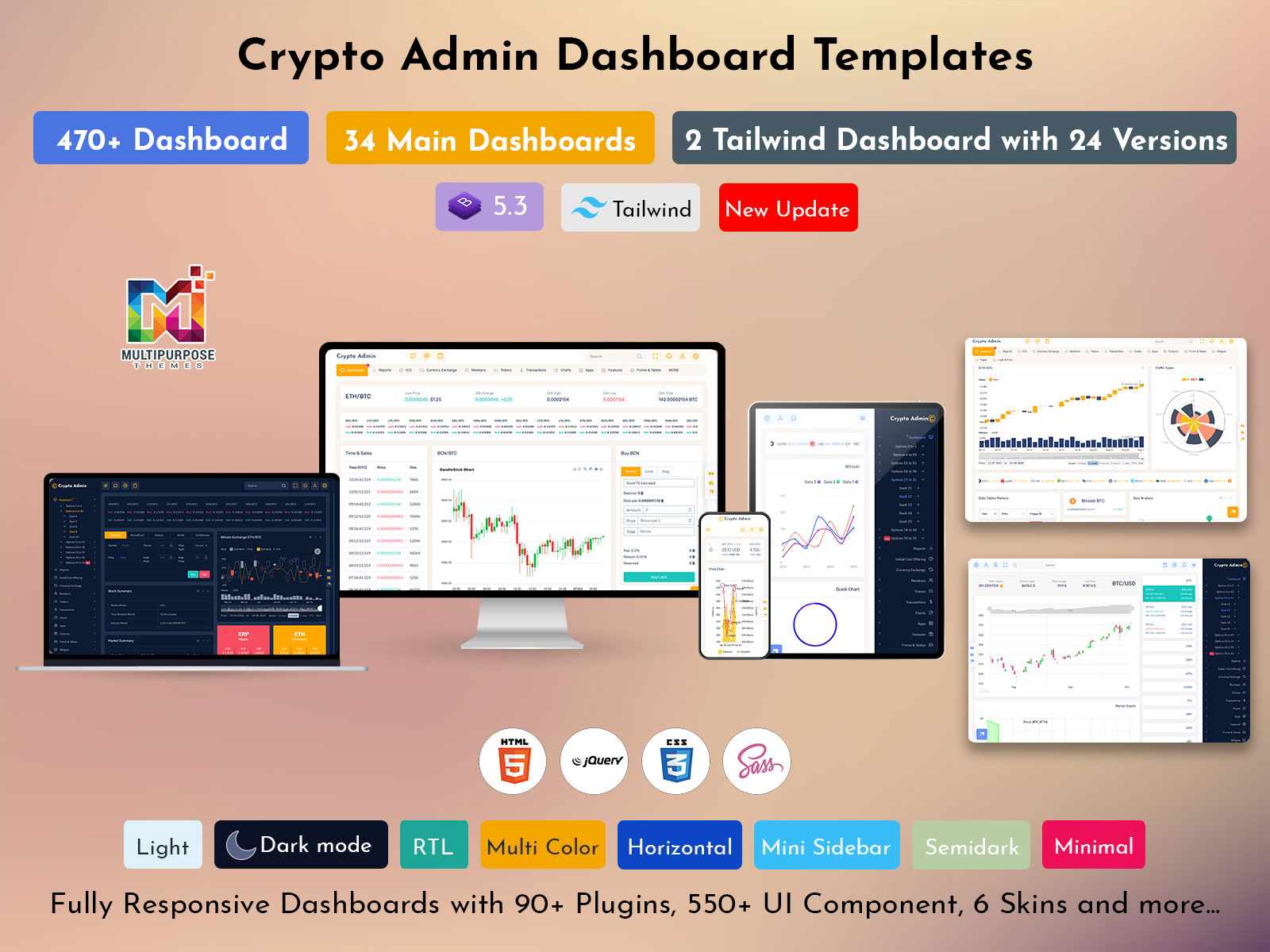 Crypto Dashboard Template