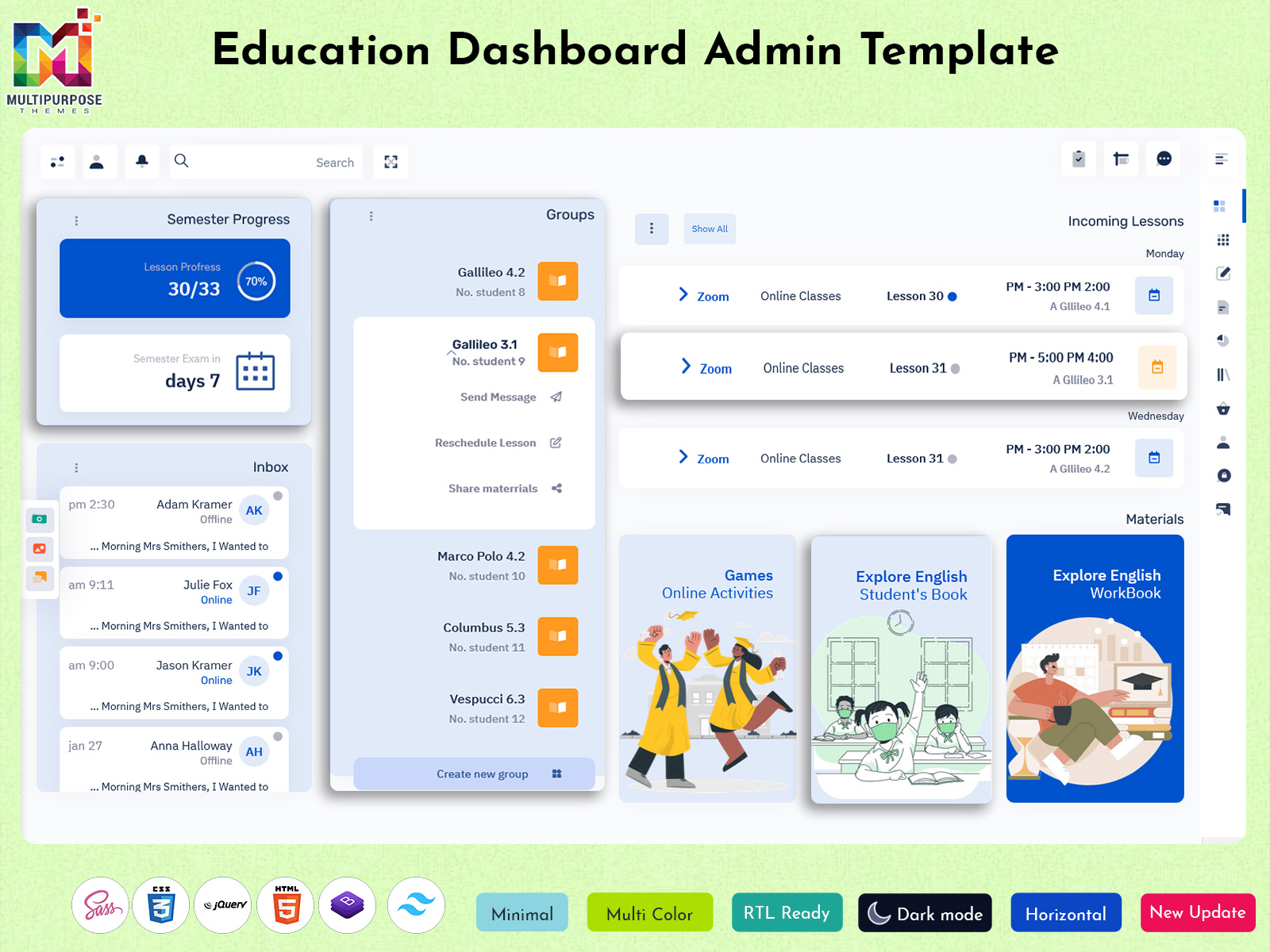 LMS Dashboard Templates