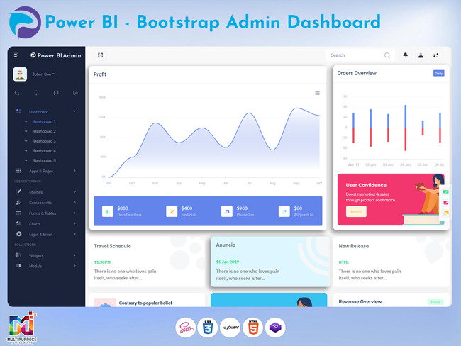 Bootstrap 5 Admin Template