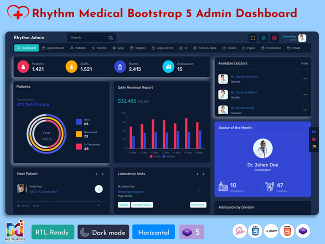 Bootstrap 5 Admin Template