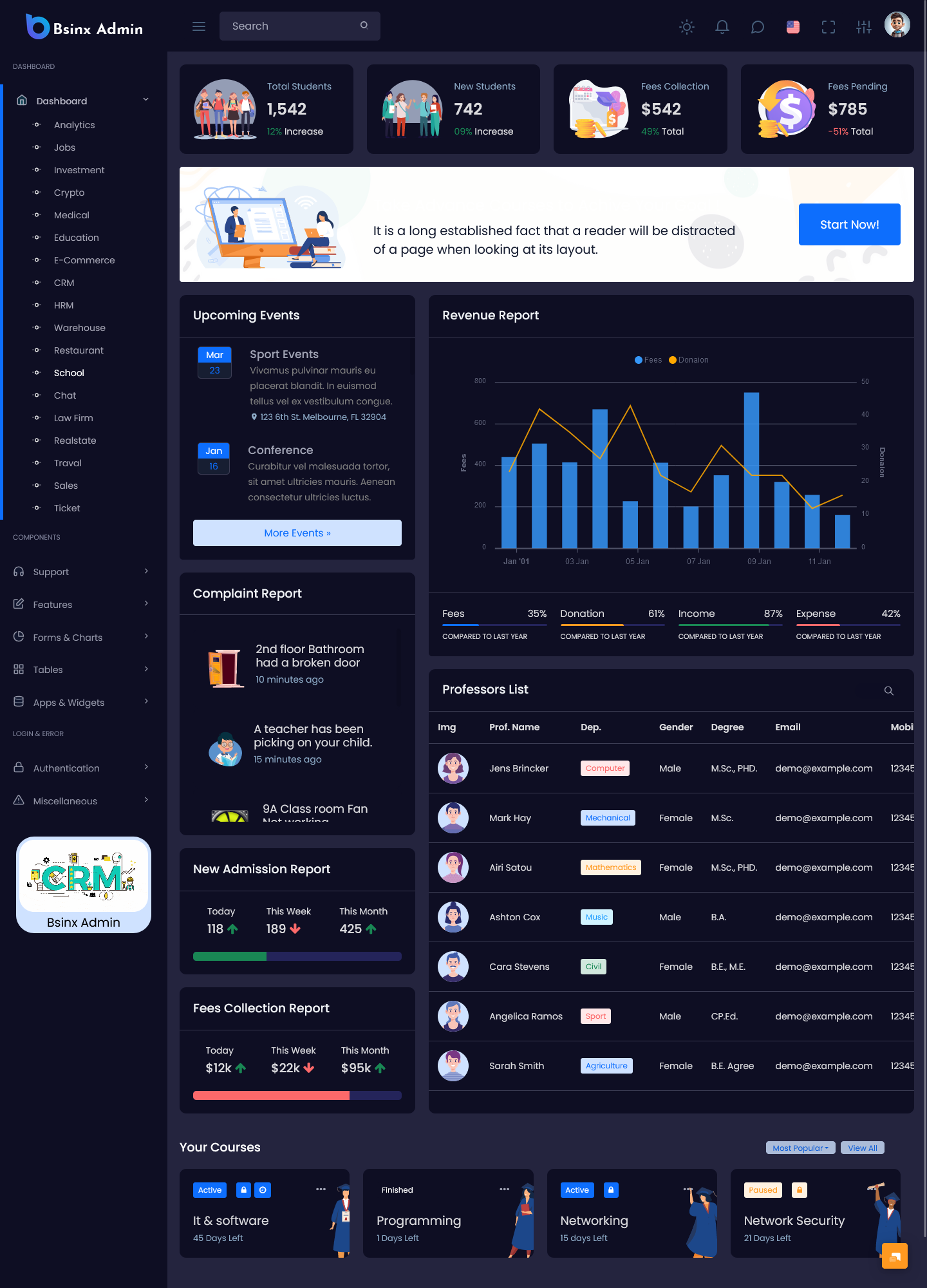 Bootstrap Admin Template