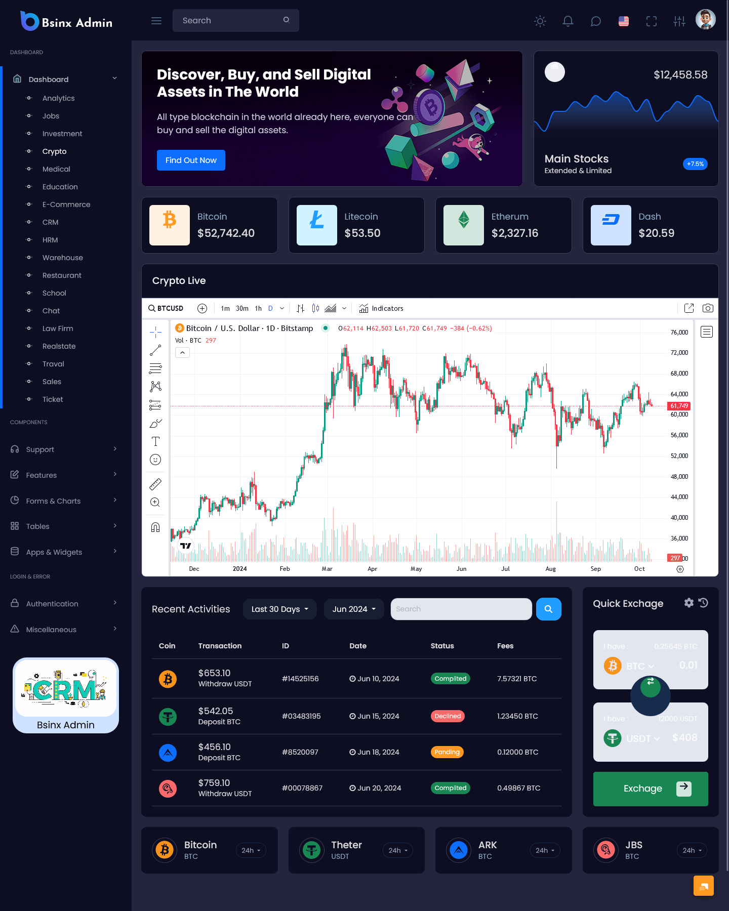 Bootstrap Admin Template