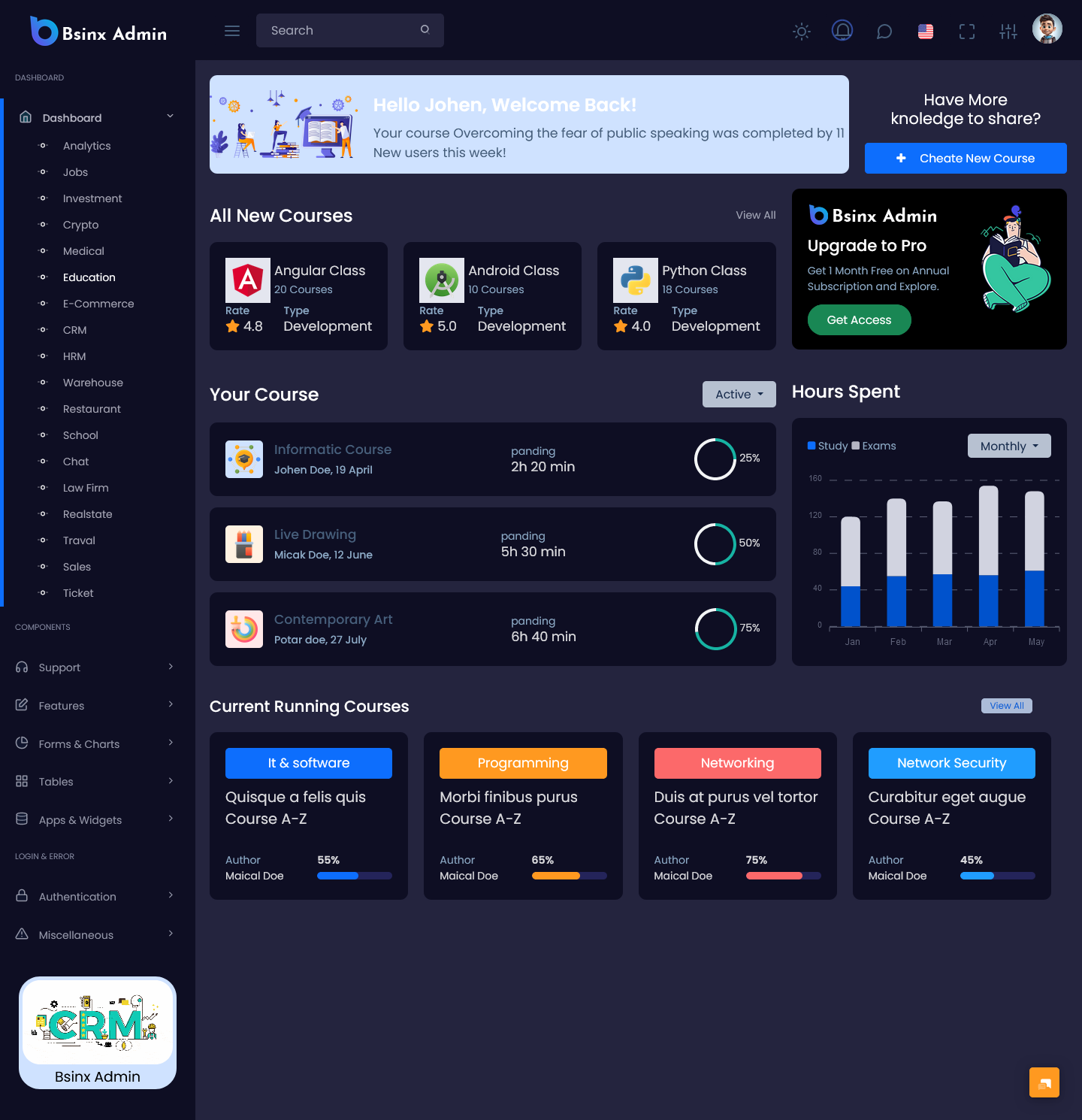 Bootstrap Admin Template
