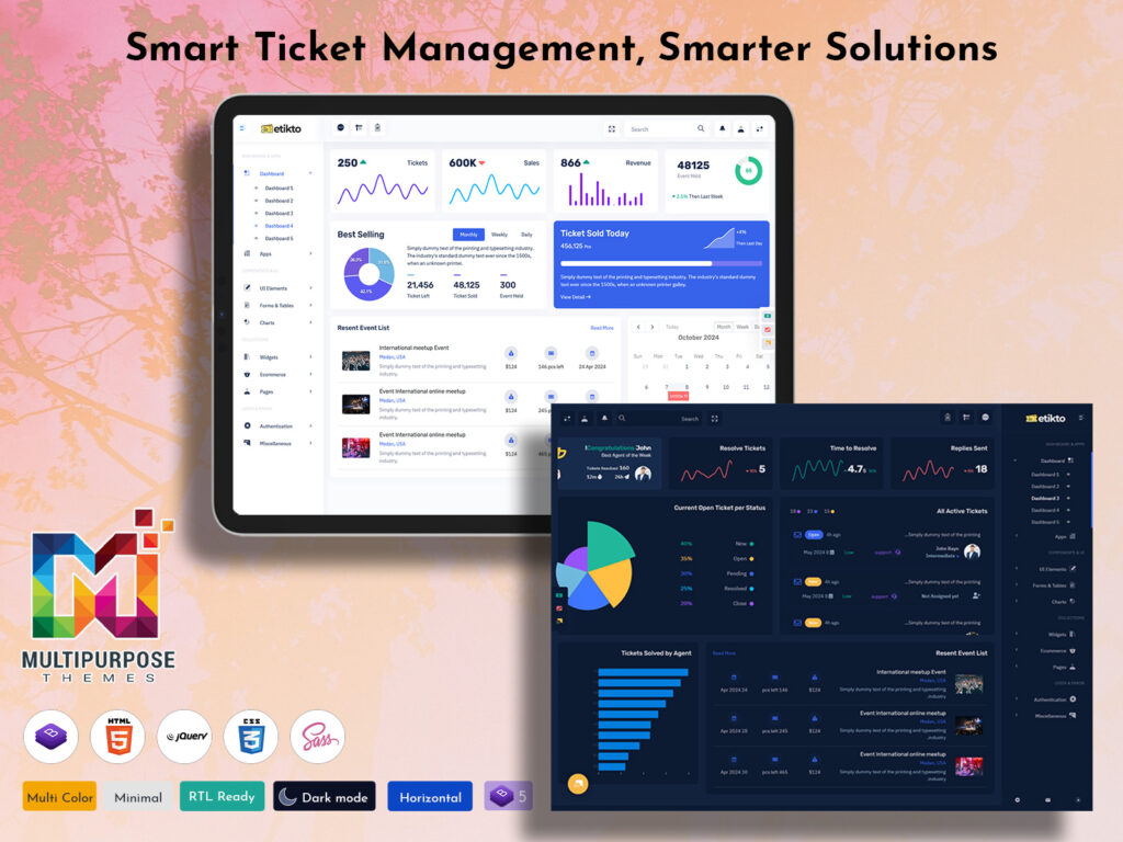 Ticket Booking Dashboard