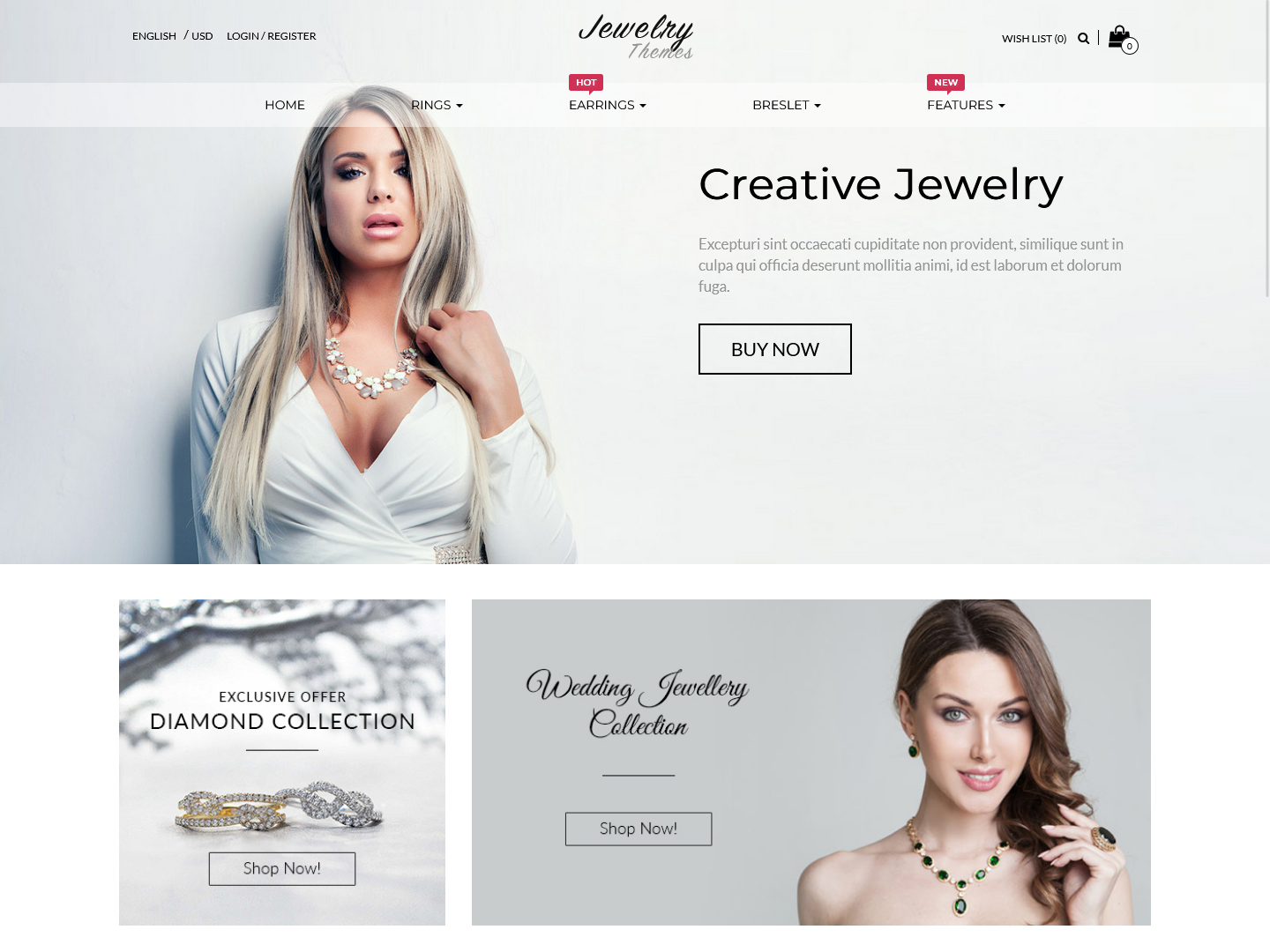 Jewelry Responsive OpenCart Theme
