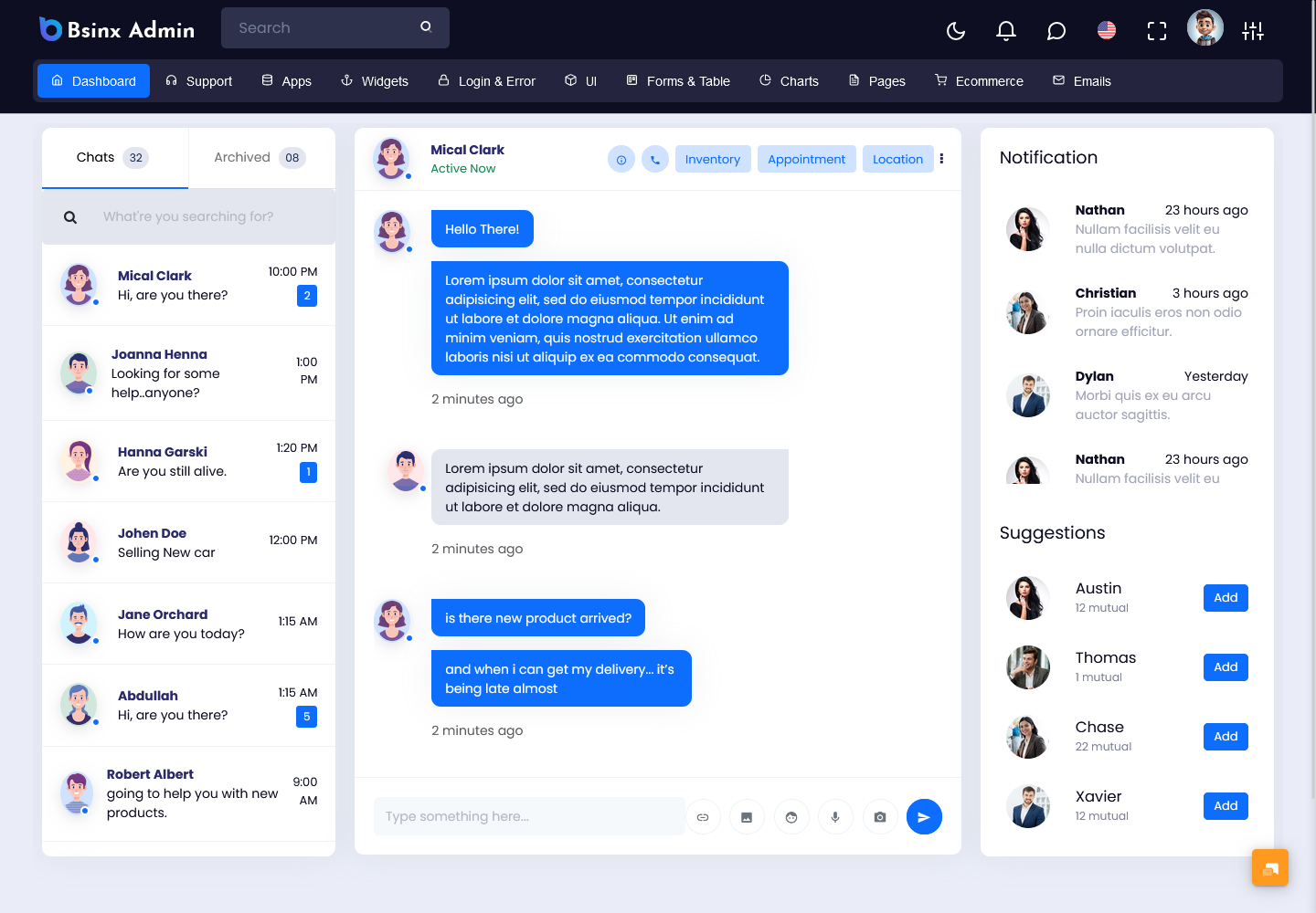 Dashboard Template