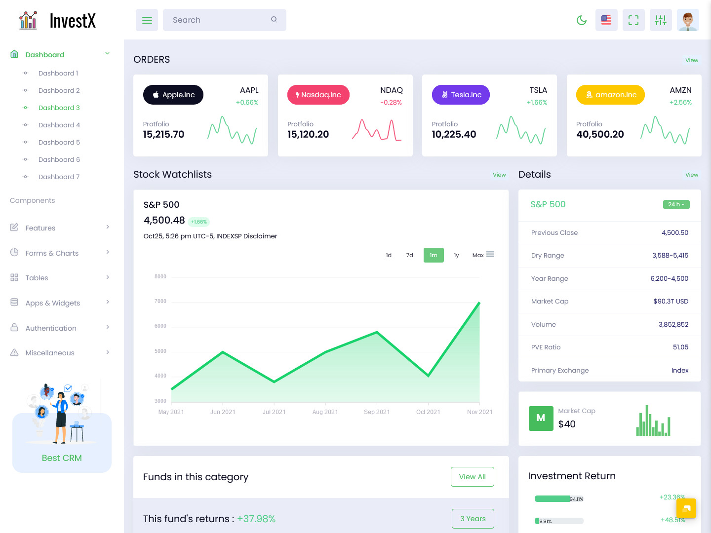 Investment Dashboard
