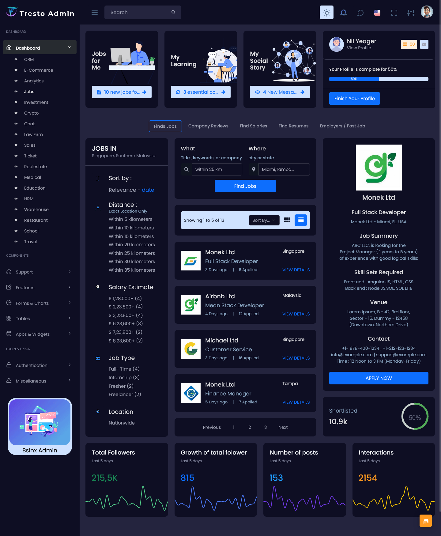 Admin Template