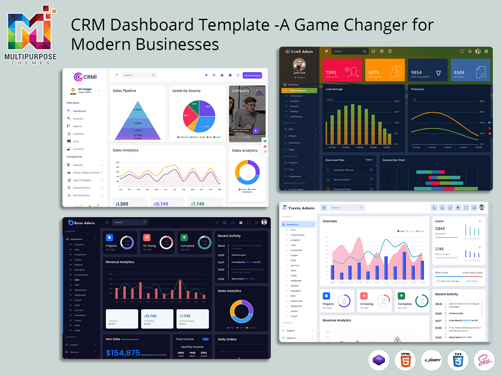 CRM Dashboard Template