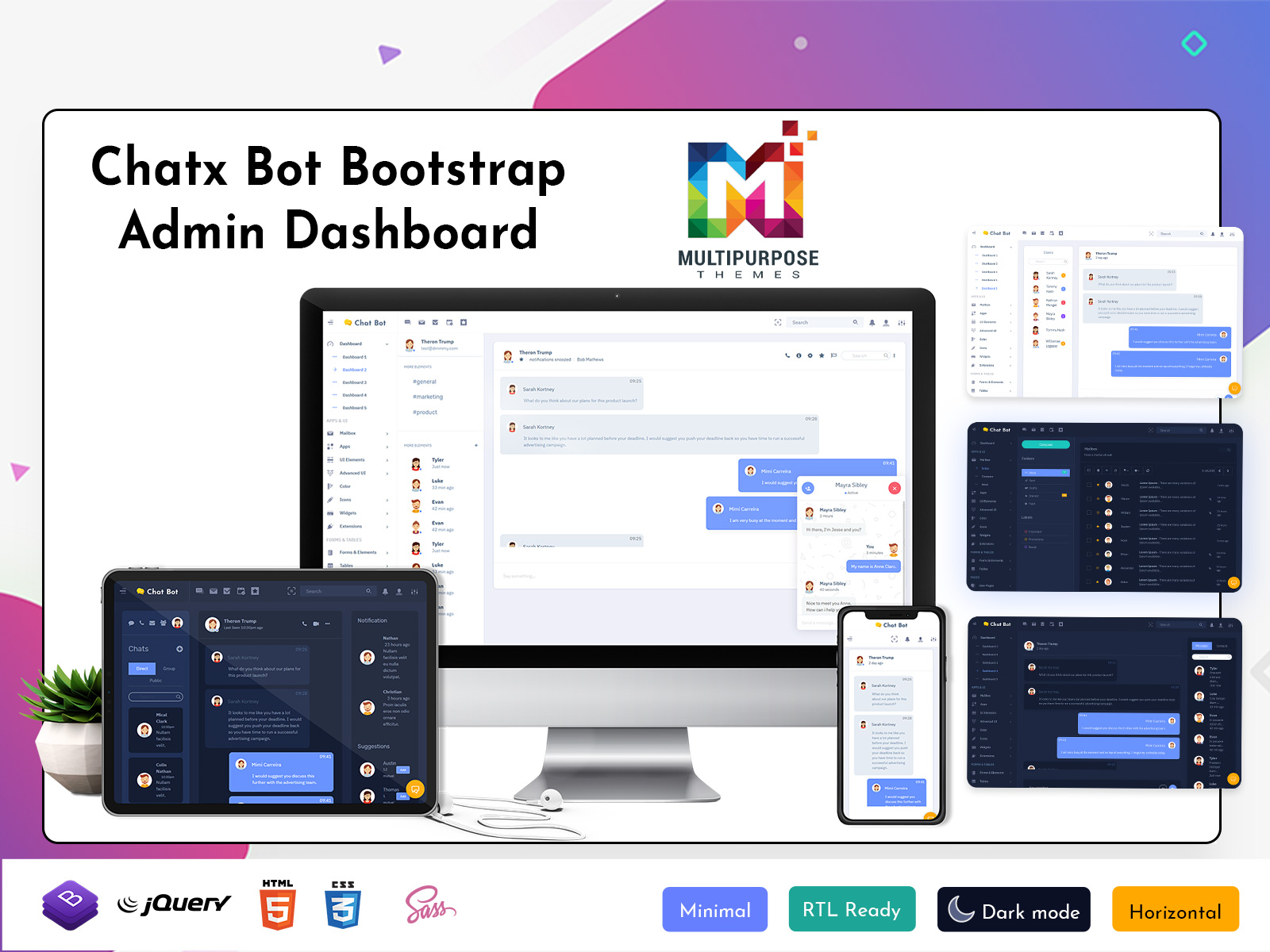Chatbot Dashboard Works Instantly For Your Conversational Webapp, Is Fully Secure And Creates Secure Chatting Web Apps Without Exception.