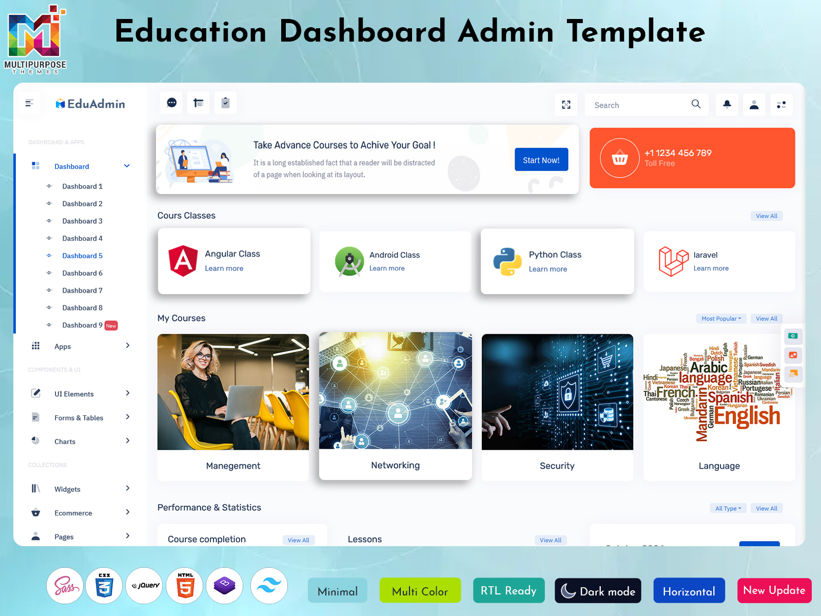 Learning Management System Dashboard