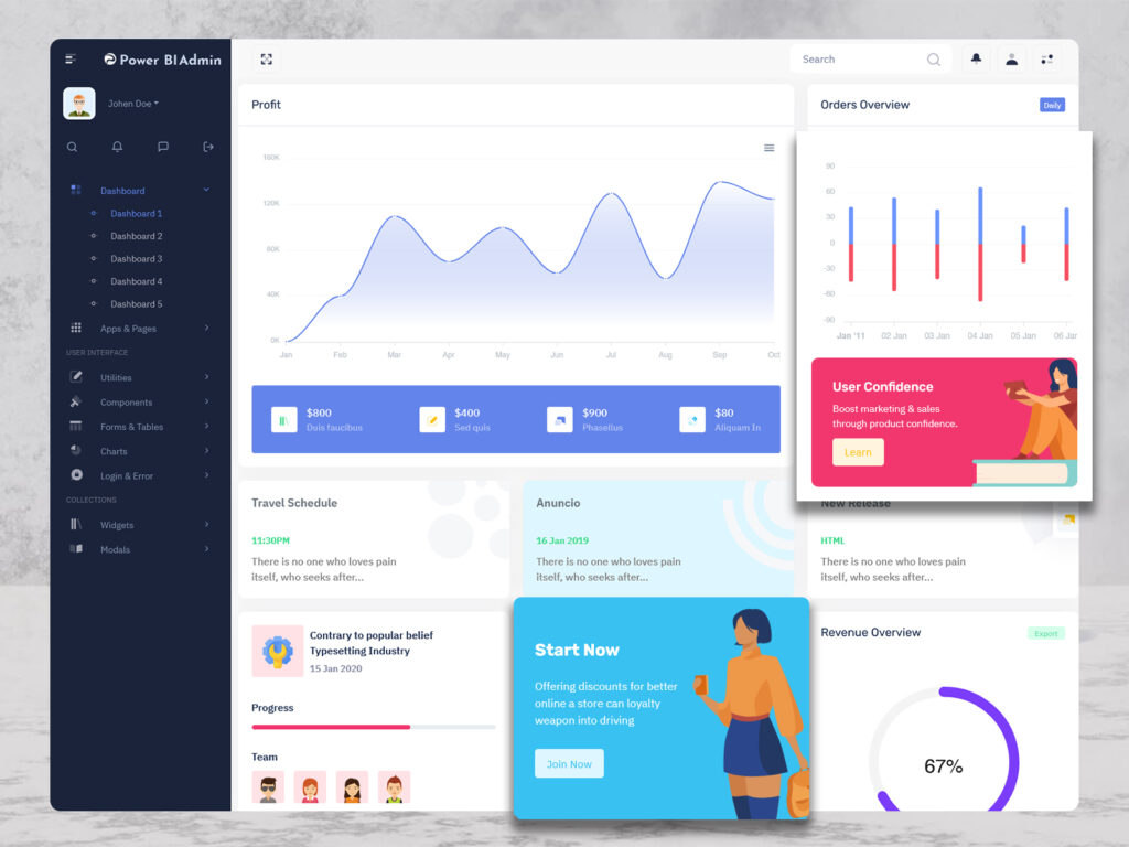 Bootstrap Admin Template
