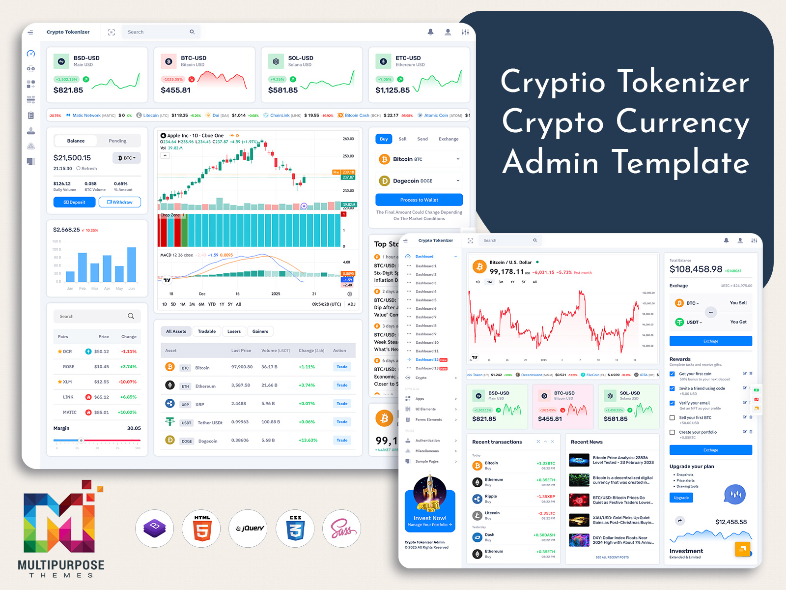 Ready To Take Control Of Your Crypto Investments? Buy Now And Start Using The Crypto Admin Template To Manage Your Assets And Stay Ahead In The Market!