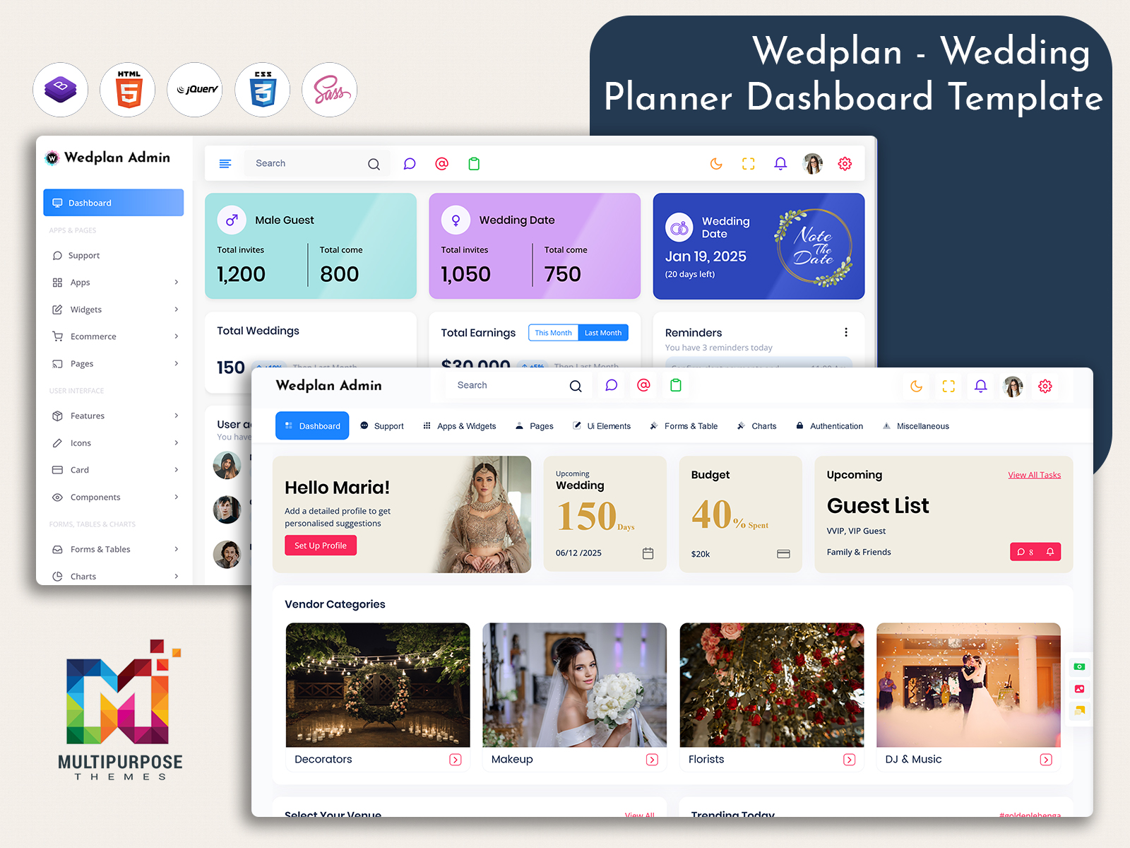 Wedding Dashboard