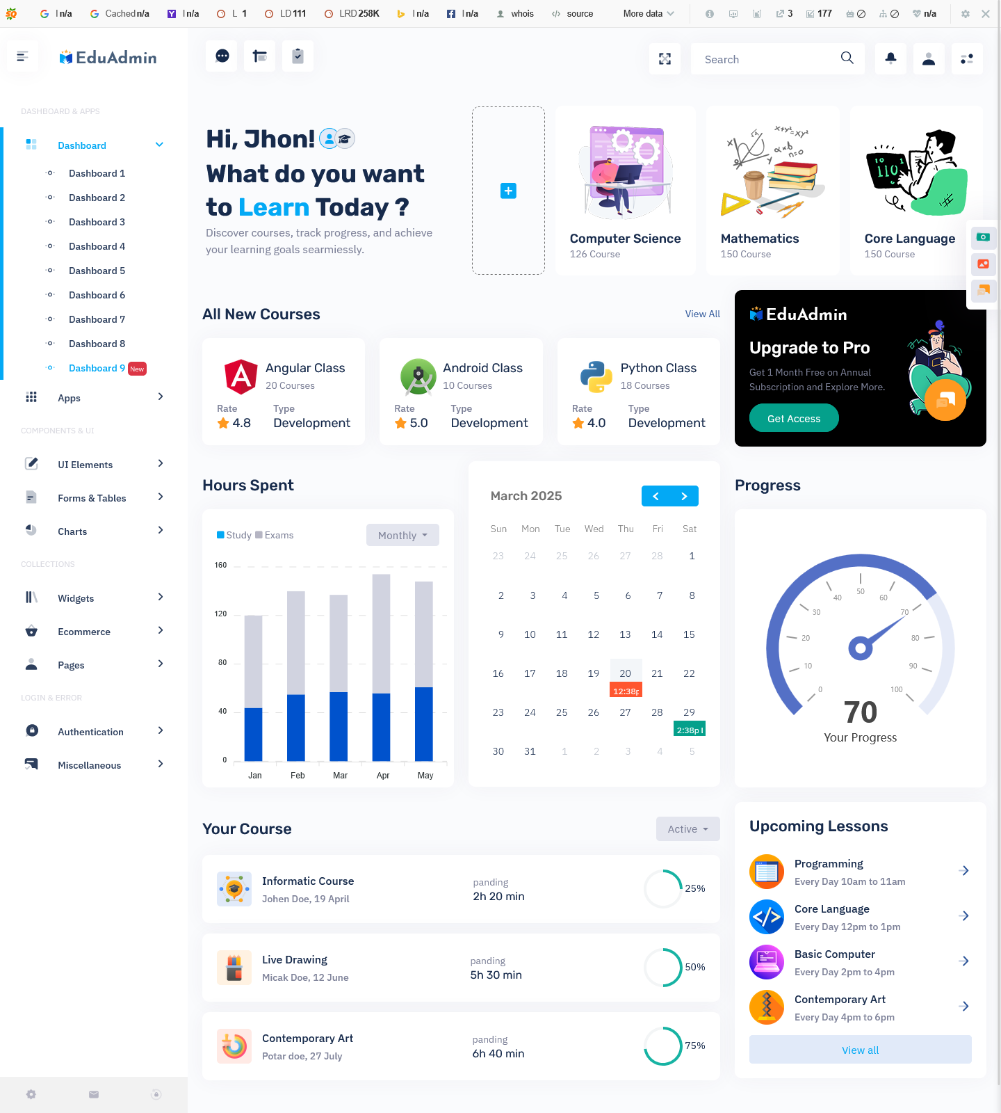 LMS Dashboard