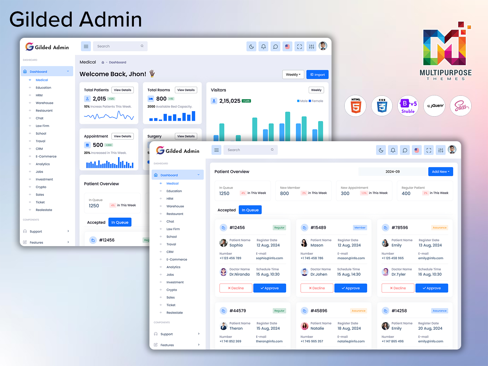 Bootstrap Admin Template