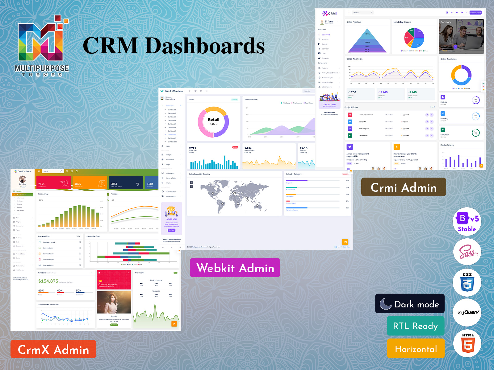 CRM Admin Template