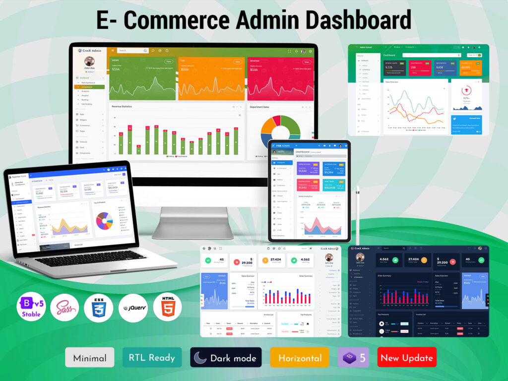 eCommerce Admin Templates