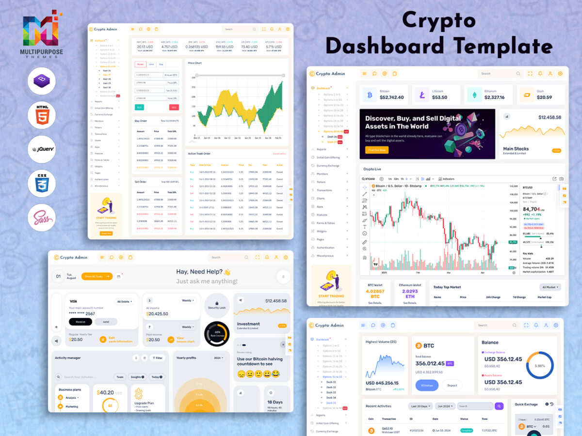 Cryptocurrency Dashboard - Powerful Tools for Crypto Platform Management