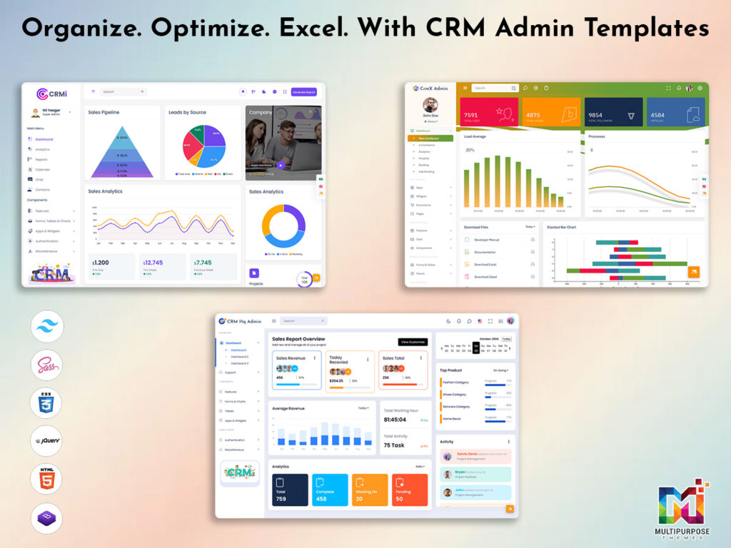 CRM Dashboard Template