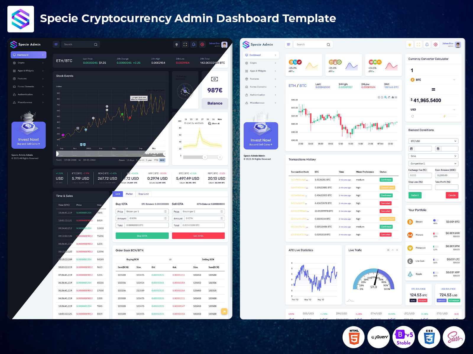 Crypto Admin Dashboard