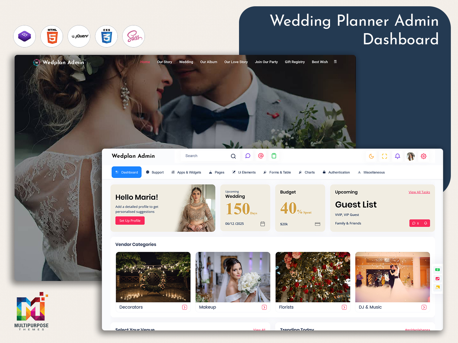 Wedding Dashboard