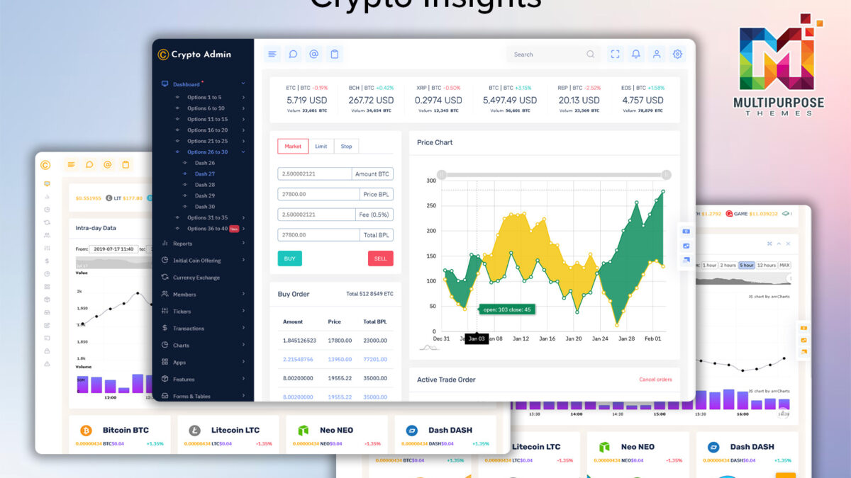 Boost Your Crypto Trading with 50+ Advanced Dashboard Template